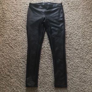 Faux leather leggings